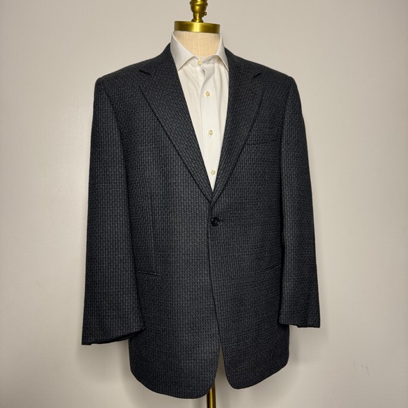 Givenchy Men's 42R Green Wool Sport‎ Coat Blazer Jacket Vintage - Picture 1 of 11